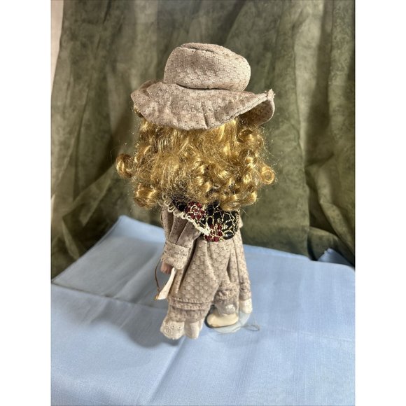 Ashley Belle Fine Bisque Porcelain Collectible Keepsakes Doll 11" tall "Violet" - Picture 3 of 7